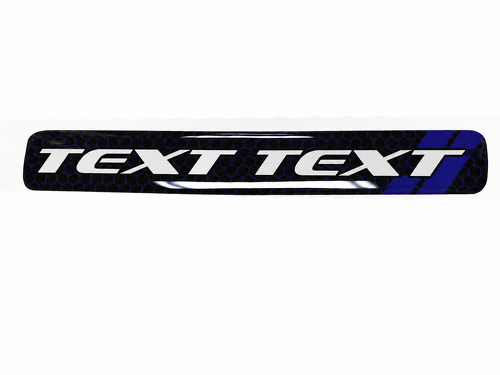 Scat Pack Style TEXT TEXT Deep Blue Honeycomb Domed Strip — Adhesivo de vinilo (volante) para Dodge Challenger