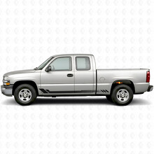 Vinilos de Rayas de Panel de Puerta y Moldura de Panal para Chevrolet Silverado 1500 GMT800 1999-2007_2