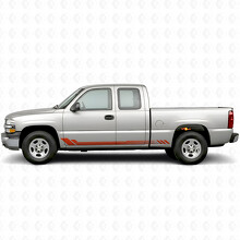 Vinilos de Rayas de Panel de Puerta y Moldura de Panal para Chevrolet Silverado 1500 GMT800 1999-2007_4