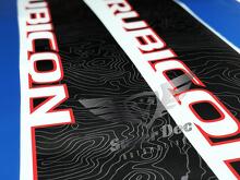 Par de pegatinas de mapa topográfico Jeep WRANGLER JK UNLIMITED RUBICON RECON
 2