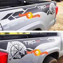 Kit de Calcomanías de Vinilo para Lateral de Cama TRD 4x4 Compass Mountain para Toyota Tacoma_3