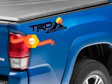 Par de TRD Off Road Vintage Old Style Sunset Style Bed Side Vinilo Pegatinas Calcomanía Toyota Tacoma Tundra FJ Cruiser
 2
