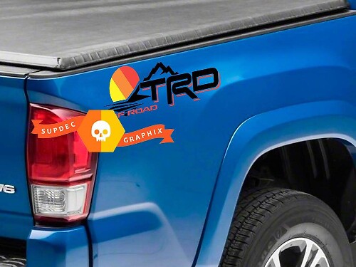 Calcomanía adhesiva vintage TRD para el lateral de la caja para Toyota Tundra