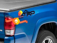 Par de TRD 4x4 Limited Mountains Line Vintage Old Style Sunset Line Style Bed Side Vinilo Pegatinas Calcomanía Toyota Tacoma Tundra FJ Cruiser
 2