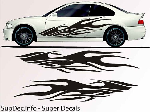 Vinilo Auto Body Graphics EXTERIOR OUTSIDE Decal sticker B763
