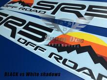 Par de SR5 4x4 Off road with Mountains Vintage Sunset Old Style Side Vinyl Stickers Calcomanía para Tacoma Tundra 4Runner
 2