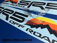 Juego de calcomanías laterales de vinilo estilo vintage SR5 Off Road para Toyota Tacoma Tundra 4Runner_2