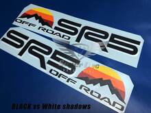 Juego de calcomanías laterales de vinilo estilo vintage SR5 Off Road para Toyota Tacoma Tundra 4Runner_3