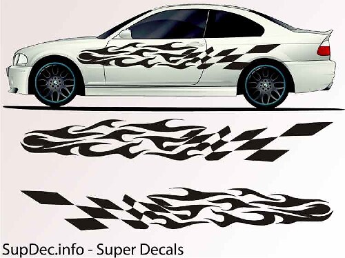 Vinilo Auto Body Graphics EXTERIOR OUTSIDE Decal sticker B765