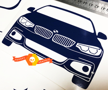BMW 3 4 F30 F32 F33 F36 Bayerische Motoren Werke AG calcomanía adhesiva
 3