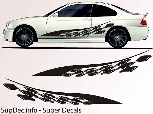 Vinilo Auto Body Graphics EXTERIOR OUTSIDE Decal sticker B768