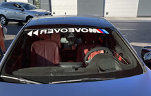 Vinilo adhesivo para parabrisas Move Over estilo M para BMW Serie G/F/E_3