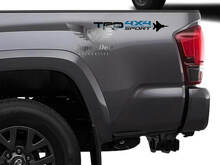 Pareja de adhesivos de vinilo TRD 4x4 Sport para el lateral de la caja para camiones Toyota_3