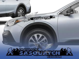 Sasquatch Mountains hood Calcomanías para Subaru Outback hood Stickers
