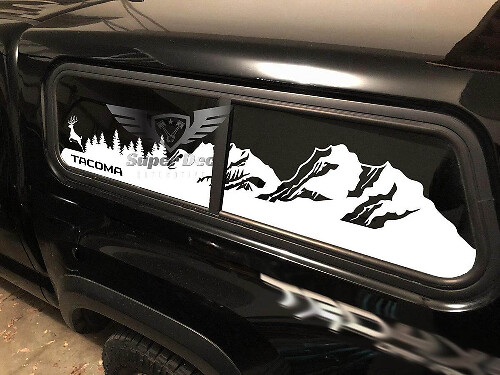 Kit de vinilos para ventana Mountain Forest Bed Topper para Toyota Tacoma 2016-2020