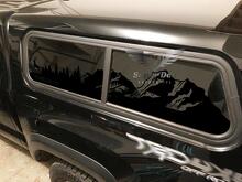 Kit de vinilos para ventana Mountain Forest Bed Topper para Toyota Tacoma 2016-2020_2