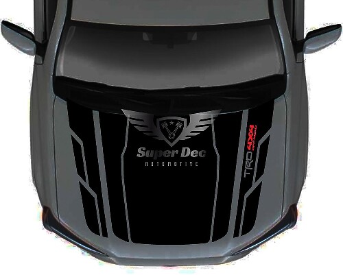 Kit de Vinilo Adhesivo para Capó Estilo TRD para Toyota 4Runner Gen5 Sin Tomas de Aire