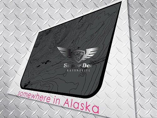 Vinilo decorativo para capó con mapa topográfico de camuflaje en negro para Jeep Wrangler y Gladiator