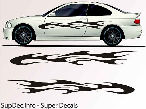 Vinilo Auto Body Graphics EXTERIOR OUTSIDE Decal sticker B775