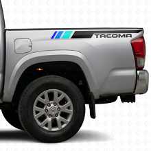 Juego de Calcomanías de Vinilo con Franja Lateral Estilo Vintage TRD para Toyota Tacoma_4