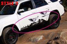 Pegatina adhesiva lateral de vinilo paisaje de montañas para Toyota 4Runner 2009-2024_3