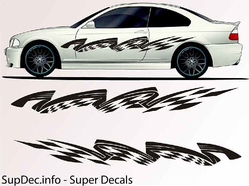 Vinilo Auto Body Graphics EXTERIOR OUTSIDE Decal sticker B779