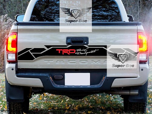 Calcomanía de vinilo para portón trasero estilo TRD para Toyota Tacoma 2016-2021