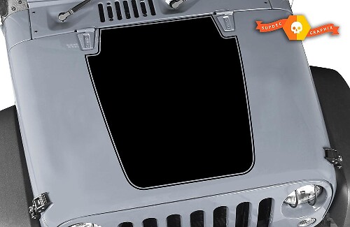 Calcomanía para capó de Jeep con vinilo embellecedor, pegatina de cualquier color JK LJ TJ 2007-2018
