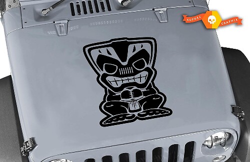 Vinilo adhesivo para capó Tiki Bob Islander para Jeep Wrangler