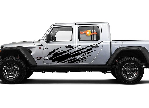 Jeep Gladiator Side Extra Large Side Splash único Big Two Style Vinyl sticker sticker Graphics kit para JT 2018-2021
