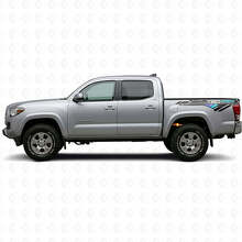 Calcomanía lateral trasera de vinilo estilo vintage TRD 4x4 para Tacoma Tundra_2