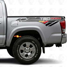 Pegatina de vinilo estilo vintage TRD 4x4 para panel lateral de cama Toyota Tacoma_4