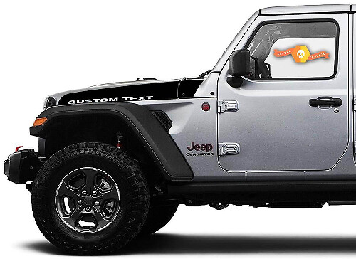Juego de calcomanías de vinilo con diseño de lanza personalizado para capó para Jeep Wrangler y Gladiator
