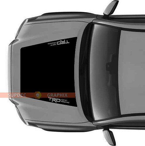 Calcomanías de vinilo para capó TRD 4x4 PRO Sport Off Road SIN ENTRADA DE AIRE! Juego de 2 para Toyota Tacoma 2016 - 2021