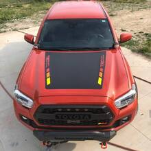 Rayas vintage TRD 4x4 PRO Sport Off Road ¡SIN CUCHILLA! Calcomanías de vinilo para capó para modelos Toyota Tacoma 2016 - 2021
 2