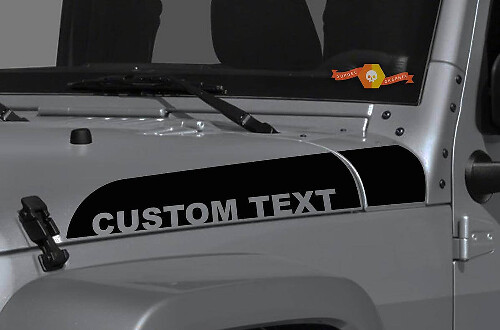 Kit de Calcomanías de Vinilo con Rayas Laterales Personalizadas para Capó para Jeep Wrangler Gladiator