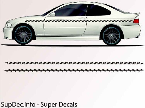 Gráficos de carrocería de vinilo EXTERIOR FUERA Calcomanía adhesiva B795
