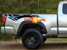 Calcomanías Laterales de Vinilo Estilo Sasquatch Traseras TRD para Toyota Tacoma 2016-2020_2