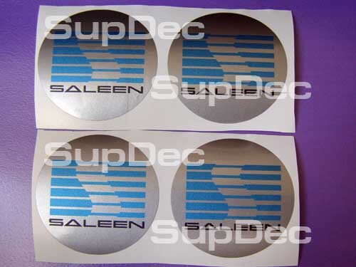 Juego de pegatinas de vinilo para la tapa central de rueda estilo Saleen para Musclecar