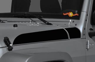 Par de Jeep Wrangler Gladiator JT JL JLU Rubicon elegante Saucy Hood vinilo calcomanía gráfico kit para 2018-2021 para ambos lados
