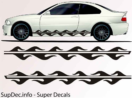 Vinilo Auto Body Graphics EXTERIOR OUTSIDE Decal sticker B799