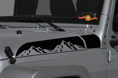Juego de Vinilos para Capucha de Montaña para Jeep Wrangler Gladiator Rubicon