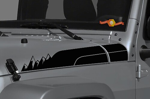 Nuevo Jeep Wrangler Gladiator JT JL JLU Rubicon Hood bosque montaña vinilo pegatina kit gráfico para 2018 2021
