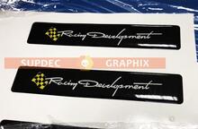 Calcomanía adhesiva abovedada con emblema de Racing Development para Tacoma Tundra FJ Cruiser apta para TRD
 2