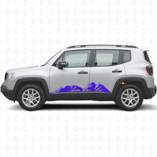 Kit de vinilo de paneles laterales Mountains para Jeep Renegade_2