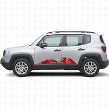 Kit de vinilo de paneles laterales Mountains para Jeep Renegade_4