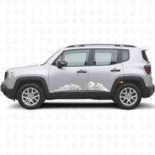 Kit de vinilo de paneles laterales Mountains para Jeep Renegade_5