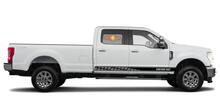 Calcomanías de vinilo con rayas de panel basculante de carreras para Ford F-250 2020
 2