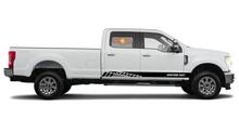 Calcomanías de vinilo con rayas de panel basculante de carreras para Ford F-250 2020
 3