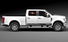 Calcomanías de vinilo con rayas de panel basculante de carreras para Ford F-350 2020
 2